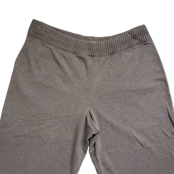 J Jill Womens Pants Large Capri Cropped Brown Cotton Elastic Waist Straight Boho - Picture 4 of 13